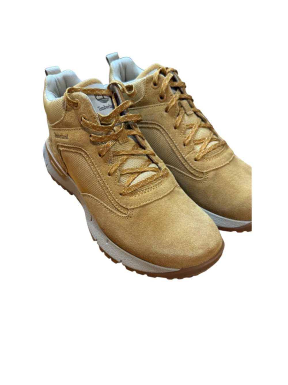 Men's Timberland Voyager Park Mid Lace Sneaker Wheat Size 7